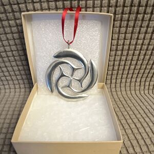 Lovell Designs St. Brendan’s Cross Pewter Hanging Ornament Original & Signed